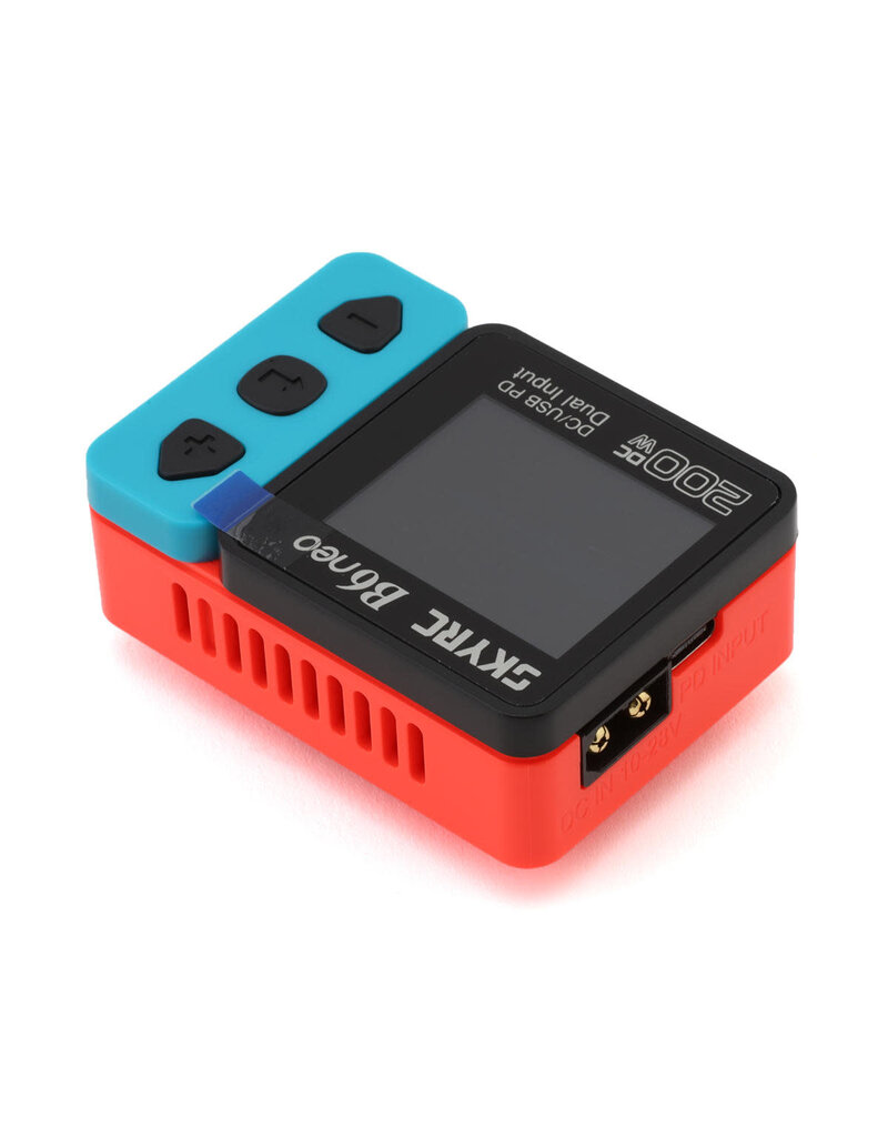 SKYRC SKY-100198-01 B6NEO LIPO/LIHV/LIFE DC BATTERY CHARGER (6S/10A/200W) (RED/BLUE)
