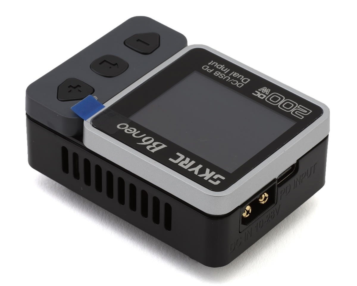 SKY-100198-02 B6NEO LIPO/LIHV/LIFE DC BATTERY CHARGER (6S/10A/200W): GREY/BLACK