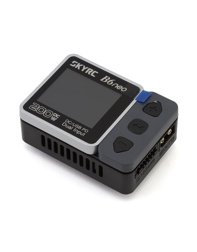 SKYRC SKY-100198-02 B6NEO LIPO/LIHV/LIFE DC BATTERY CHARGER (6S/10A/200W) (GREY/BLACK)