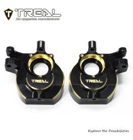 TREAL TRLX00440QFP7 REDCAT ASCENT/GEN9 BRASS INNER FRONT PORTAL COVERS (BLACK) (2) (78G)