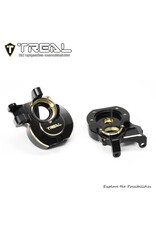 TREAL TRLX00440QFP7 REDCAT ASCENT/GEN9 BRASS INNER FRONT PORTAL COVERS (BLACK) (2) (78G)