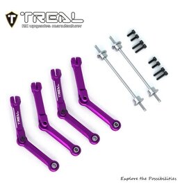 TREAL TRLX004495937 LOSI MINI LMT ALUMINUM SWAY BARS & TORSIONAL SET (PURPLE)