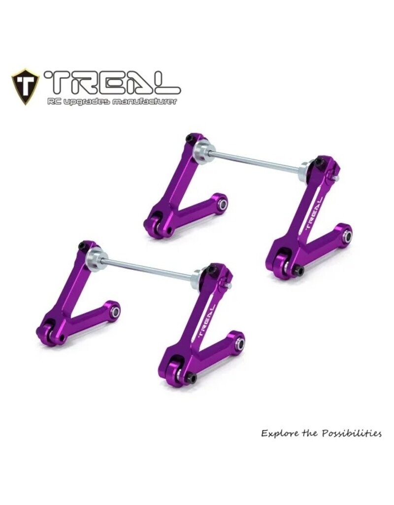 TREAL TRLX004495937 LOSI MINI LMT ALUMINUM SWAY BARS & TORSIONAL SET (PURPLE)