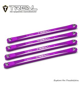 TREAL TRLX0043FMFMZ LOSI MINI LMT ALUMINUM LOWER SUSPENSION LINKS (PURPLE) (4)