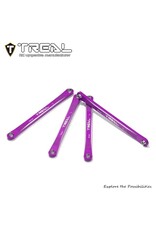 TREAL TRLX0043FMFMZ LOSI MINI LMT ALUMINUM LOWER SUSPENSION LINKS (PURPLE) (4)