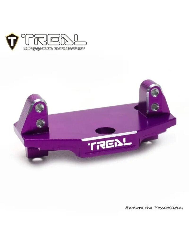 TREAL TRLX00430MZ39 LOSI MINI LMT ALUMINUM STEERING SERVO MOUNT (PURPLE)