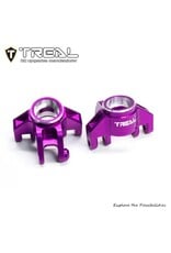 TREAL TRLX0042Z6EP5 LOSI MINI LMT ALUMINUM STEERING KNUCKLES (PURPLE) (2)