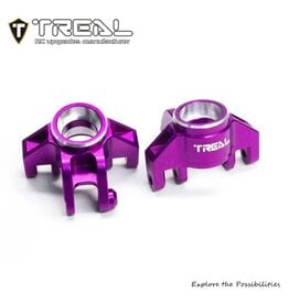 TREAL TRLX0042Z6EP5 LOSI MINI LMT ALUMINUM STEERING KNUCKLES (PURPLE) (2)