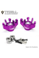 TREAL TRLX0042Z6EP5 LOSI MINI LMT ALUMINUM STEERING KNUCKLES (PURPLE) (2)