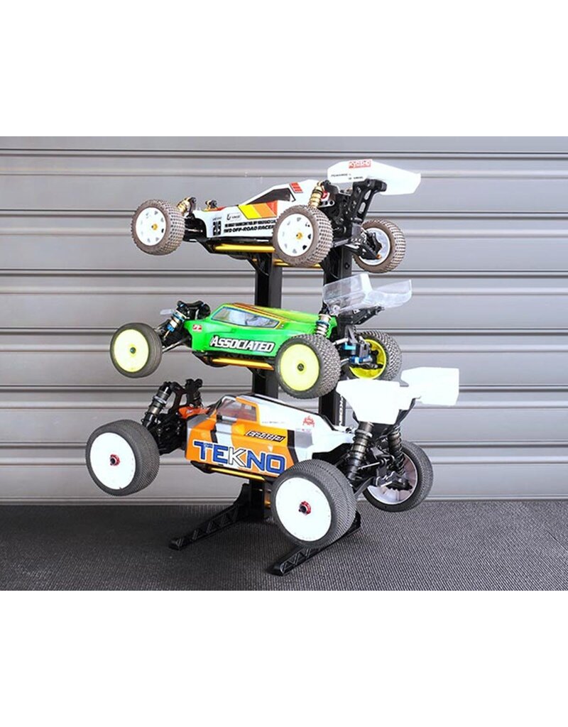 KOSWORK KOS50743 3 LAYER 1/10 & 1/8 CAR DISPLAY STAND (200X240X475MM) W/CARRYING BAG