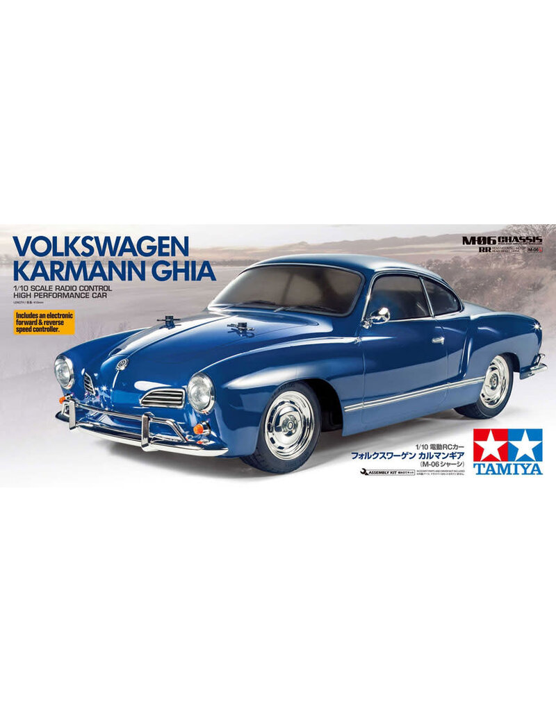 TAMIYA TAM58677-60A TAMIYA 1/10 RC VOLKSWAGEN KARMANN GHIA KIT, M-06 CHASSIS