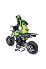 LOSI LOS-2310 PROMOTO-SM 1/4 SUPER MOTO MOTORCYCLE, FXR, WHITE: RTR WITH BATTERY AND CHARGER