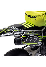 LOSI LOS-2310 PROMOTO-SM 1/4 SUPER MOTO MOTORCYCLE, FXR, WHITE: RTR WITH BATTERY AND CHARGER