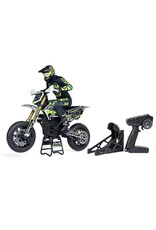 LOSI LOS-2272 PROMOTO-SM 1/4 SUPER MOTO MOTORCYCLE, FXR, WHITE: RTR