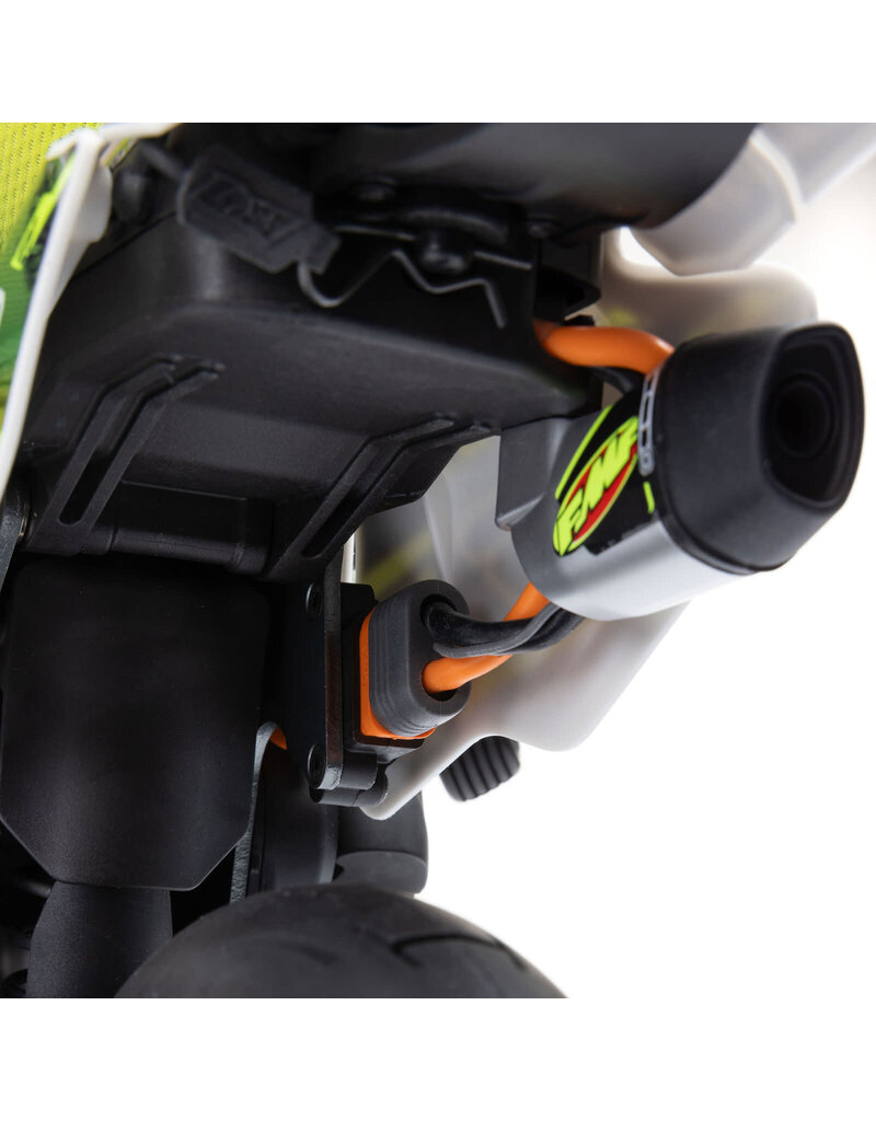 LOSI LOS-2272 PROMOTO-SM 1/4 SUPER MOTO MOTORCYCLE, FXR, WHITE: RTR