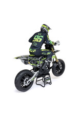 LOSI LOS-2272 PROMOTO-SM 1/4 SUPER MOTO MOTORCYCLE, FXR, WHITE: RTR