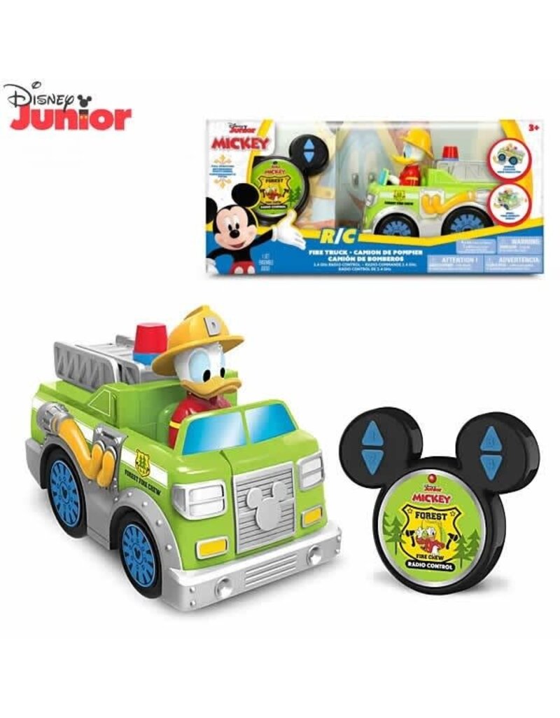 DISNEY DONALD DUCK FIRE TRUCK R/C 2.4 GHZ RADIO CONTROL