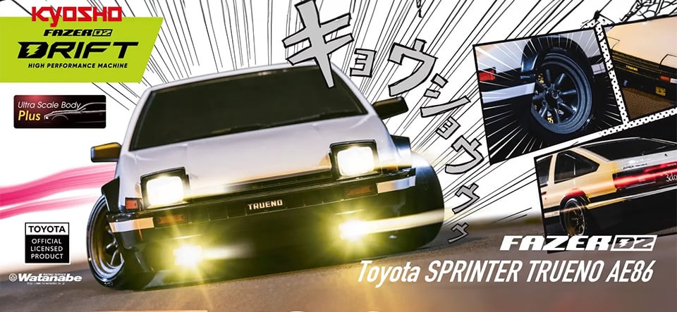 Kyosho Fazer D2 Toyota Sprinter Trueno ae86