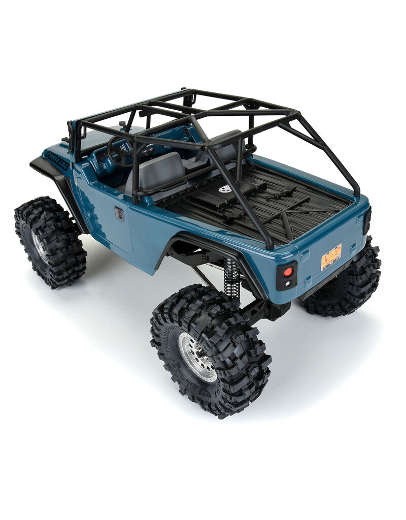 PROLINE RACING PRO364400 2004 JEEP LJ CLEAR BODY WITH TRAIL CAGE AND SCALE MOLDED ACCESSORIES 12.3 WHEELBASE