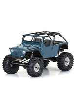 PROLINE RACING PRO364400 2004 JEEP LJ CLEAR BODY WITH TRAIL CAGE AND SCALE MOLDED ACCESSORIES 12.3 WHEELBASE
