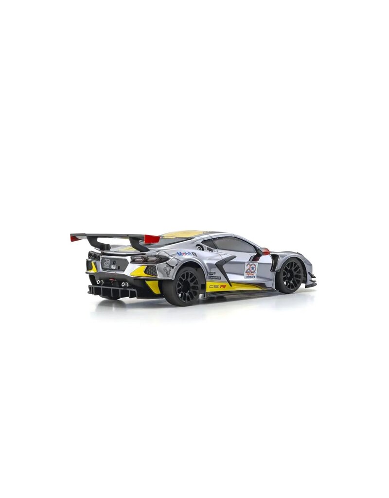 KYOSHO KYO32356CRY MINI-Z RWD MR-04 READYSET CHEVROLET® CORVETTE® C8.R CHROME / YELLOW KYOSHO AMERICA 20TH ANNIVERSARY