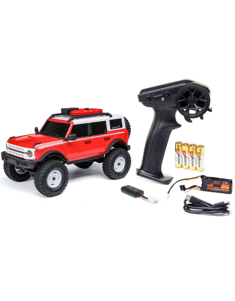 AXIAL AXI00006V2T6 1/24 SCX24 FORD BRONCO HERITAGE EDITION 4X4 RTR: RED