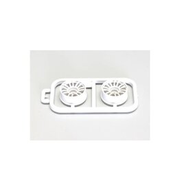 KYOSHO KYOMZH131W-N2B RE30 MULTI WHEEL II NARROW 2MM OFSET: WHITE (2)
