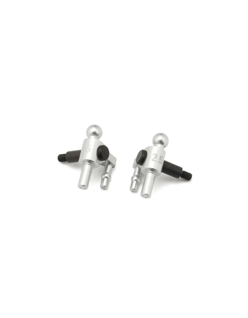 KYOSHO KYOMZW710-25 ALUMINUM STEERING BLOCKS: 2.5 DEGREE (2)