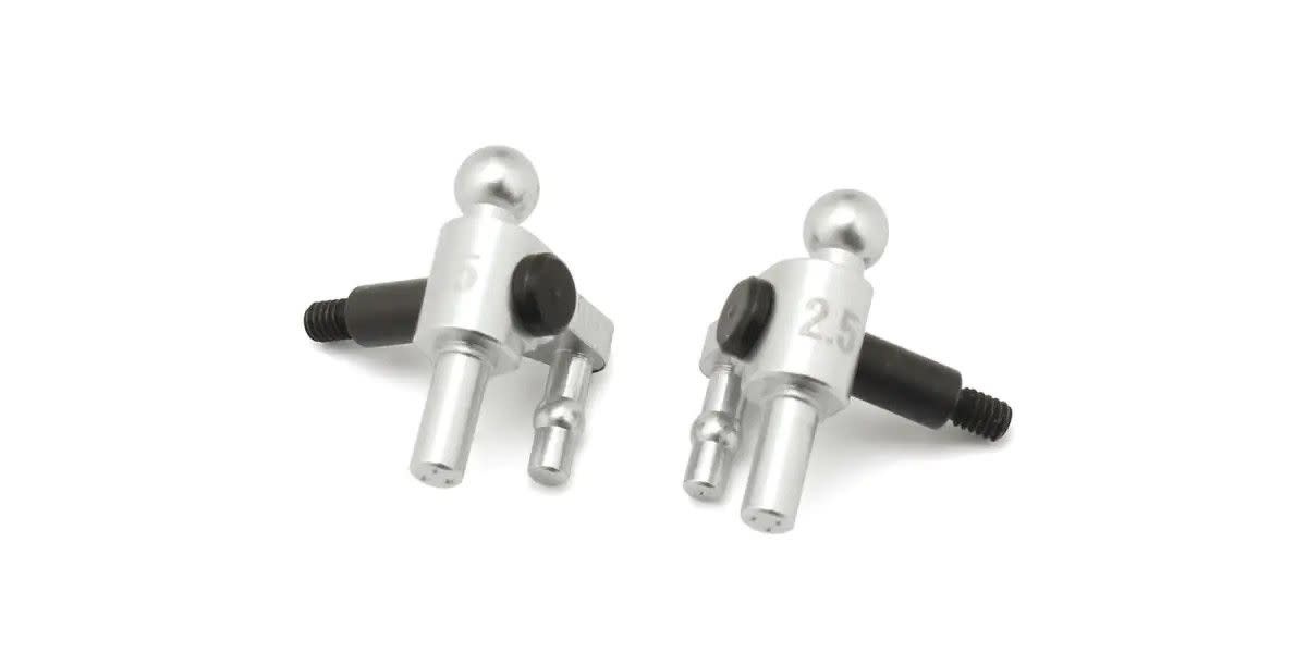 KYOMZW710-25 ALUMINUM STEERING BLOCKS: 2.5 DEGREE (2)