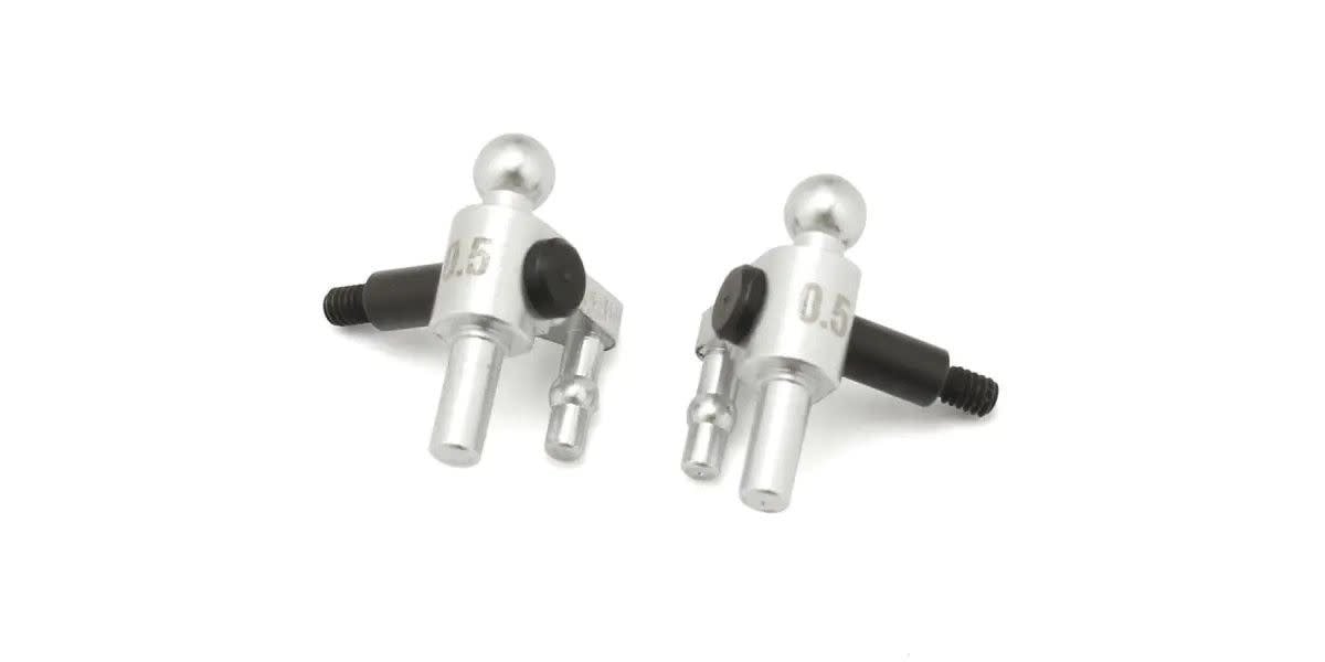 KYOMZW710-05 ALUMINUM STEERING BLOCKS: 0.5 DEGREE (2)