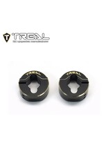 TREAL TRLX003KPNSV1 BRASS REAR COUNTERWEIGHTS FOR TRAXXAS TRX-4M (2) (13G)
