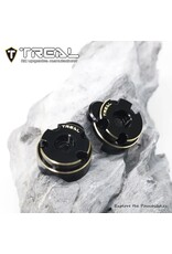 TREAL TRLX0048D6ELZ REDCAT ASCENT-18 BRASS OUTER PORTAL COVERS (BLACK) (2) (47.4G)