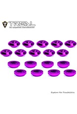 TREAL TRLX0045DGAC1 LOSI MINI LMT ALUMINUM BODY BUTTONS SET (PURPLE) (10)