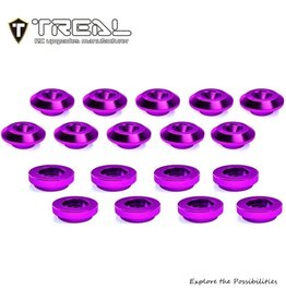 TREAL TRLX0045DGAC1 LOSI MINI LMT ALUMINUM BODY BUTTONS SET (PURPLE) (10)