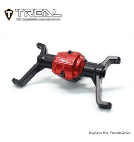 TREAL TRLX0048D6EM9 REDCAT ASCENT-18 7075 ALUMINUM FRONT AXLE HOUSING (BLACK) W/C-HUBS