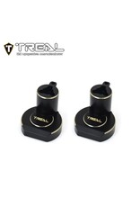TREAL TRLX003KQXBF3 REDCAT ASCENT/GEN9 BRASS REAR INNER PORTAL COVERS (BLACK) (2) (77G)