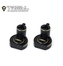 TREAL TRLX003KQXBF3 REDCAT ASCENT/GEN9 BRASS REAR INNER PORTAL COVERS (BLACK) (2) (77G)