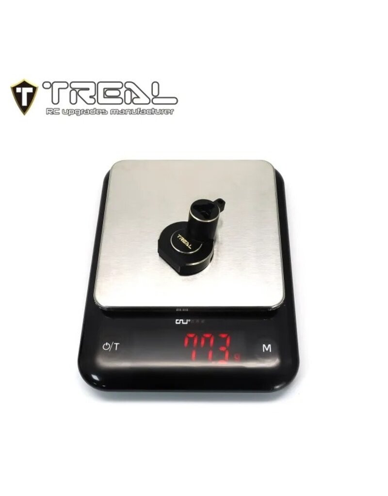 TREAL TRLX003KQXBF3 REDCAT ASCENT/GEN9 BRASS REAR INNER PORTAL COVERS (BLACK) (2) (77G)