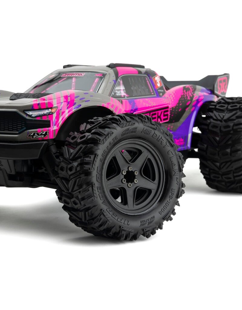 UPGRADE RC UPG-10004 LOW-PRO BELTED DIRT CLAW 2.8" PRE-MOUNTED ALL-TERRAIN TIRES W/5-STAR WHEELS (2) (17MM/14MM/12MM HEX)