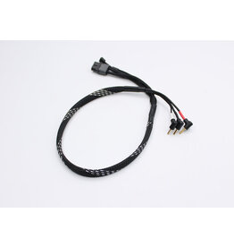 REFLEX RACING REFRRE016 2MM BULLET PLUG CHARGING CABLE-BLACK AND SILVER