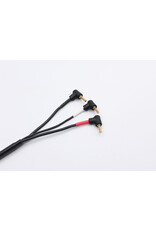 REFLEX RACING REFRRE016 2MM BULLET PLUG CHARGING CABLE-BLACK AND SILVER