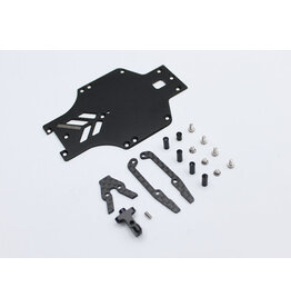 REFLEX RACING REFRX28A-43 RX28G2 24MM BATTERY STEEL CHASSIS CONVERSION KIT 102MM WB LM
