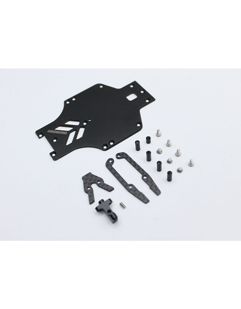 REFLEX RACING REFRX28A-43 RX28G2 24MM BATTERY STEEL CHASSIS CONVERSION KIT 102MM WB LM