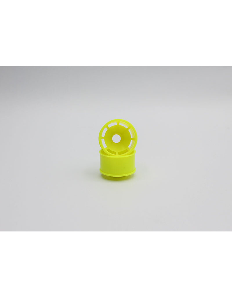 REFLEX RACING REF RX600R3Y SPEED DISH WHEEL REAR 11MM WHEELS 3MM OFFSET: YELLOW (2)
