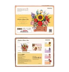 ROBOTIME ROETW02H 	ROBOTIME WOODEN FLOWER BOX - WOOD BLOOM CRAFT