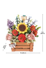 ROBOTIME ROETW02H 	ROBOTIME WOODEN FLOWER BOX - WOOD BLOOM CRAFT