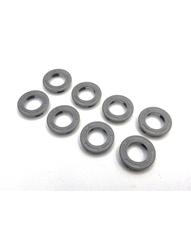 REFLEX RACING REF RX601G SPEED DISH SIDE WALL PLATE SET 22.0, 22.2, 22.4, 22.6: GRAY (8)