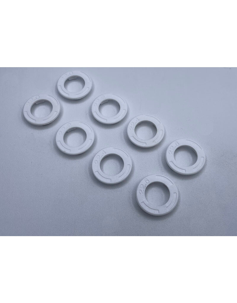 REFLEX RACING REFRX601W SPEED DISH SIDE WALL PLATE SET 22.0 22.2 22.4 22.6 WHITE