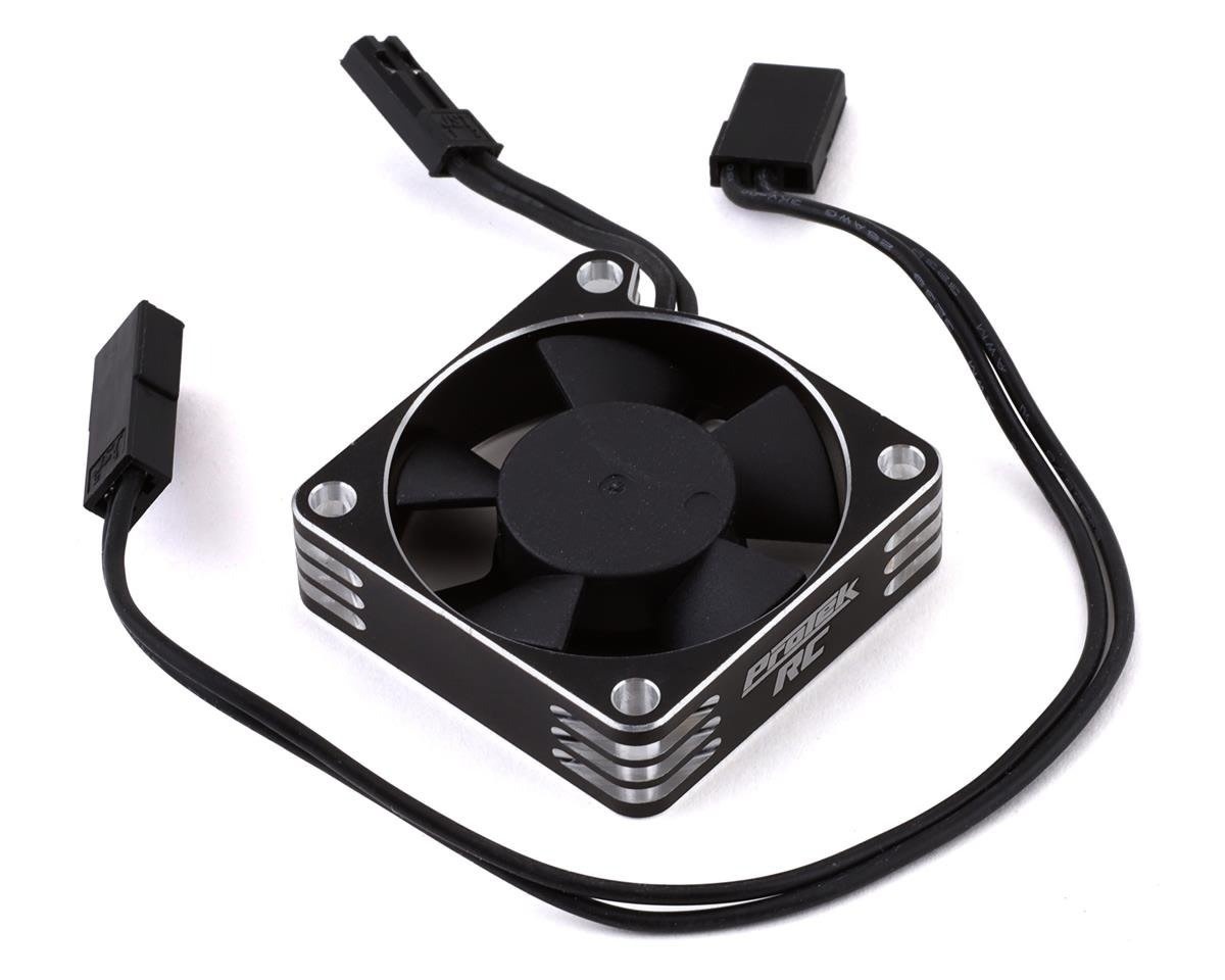 PTK-2113 35X35X10MM ALUMINUM HIGH SPEED HV COOLING FAN (SILVER/BLACK)
