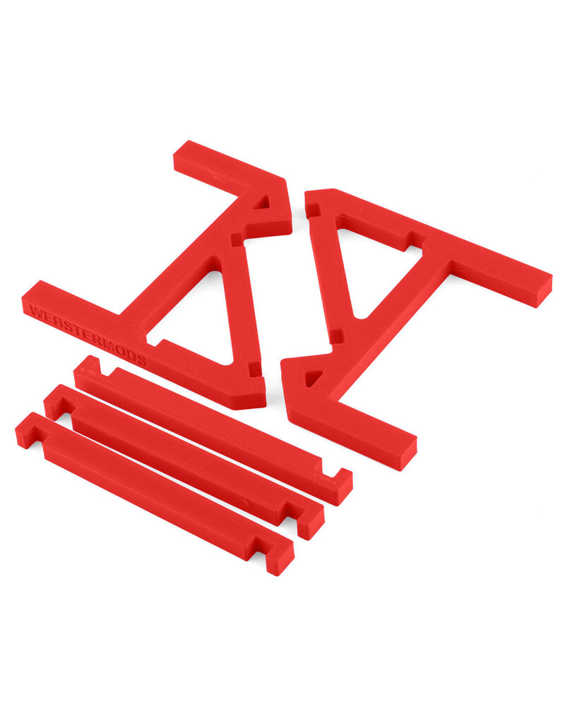 WEBSTER MODS WMICSR  ICHARGER POWER SUPPLY & CHARGER STAND (RED) (FITS: DX6, DX8, 308, 406, 358, 456)